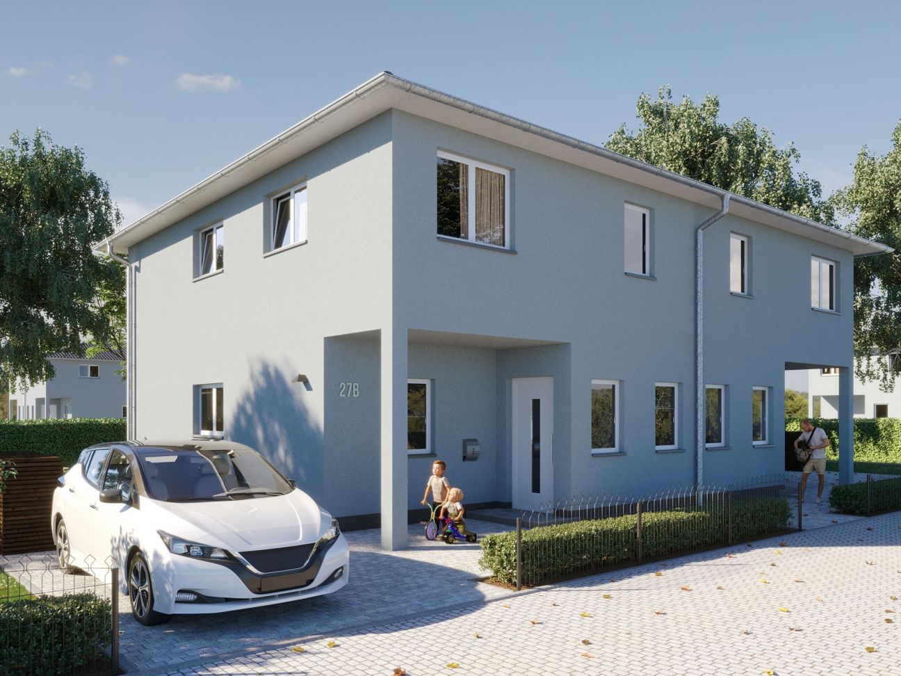 Haus Doppelhaus Hamburg als Effizienzhaus