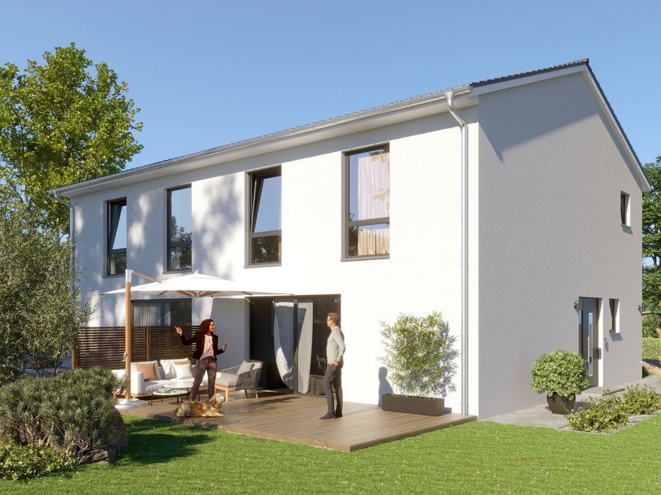 Haus Doppelhaus Naunhof